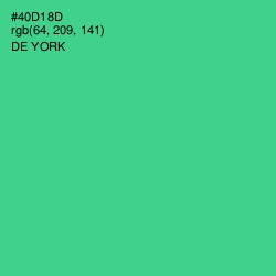 #40D18D - De York Color Image